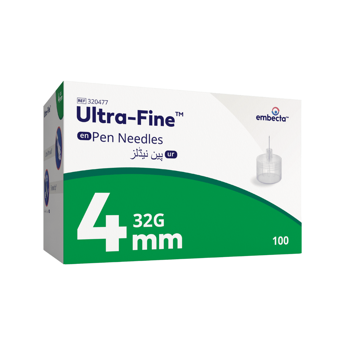 embecta Ultra-Fine Pen Needle 32G 4mm 100pk