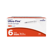 embecta Ultra-Fine Syringe 31G 0.3mL 6mm 100pk