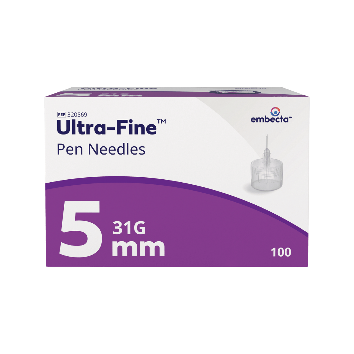embecta Ultra-Fine Pen Needle 31G 5mm 100pk