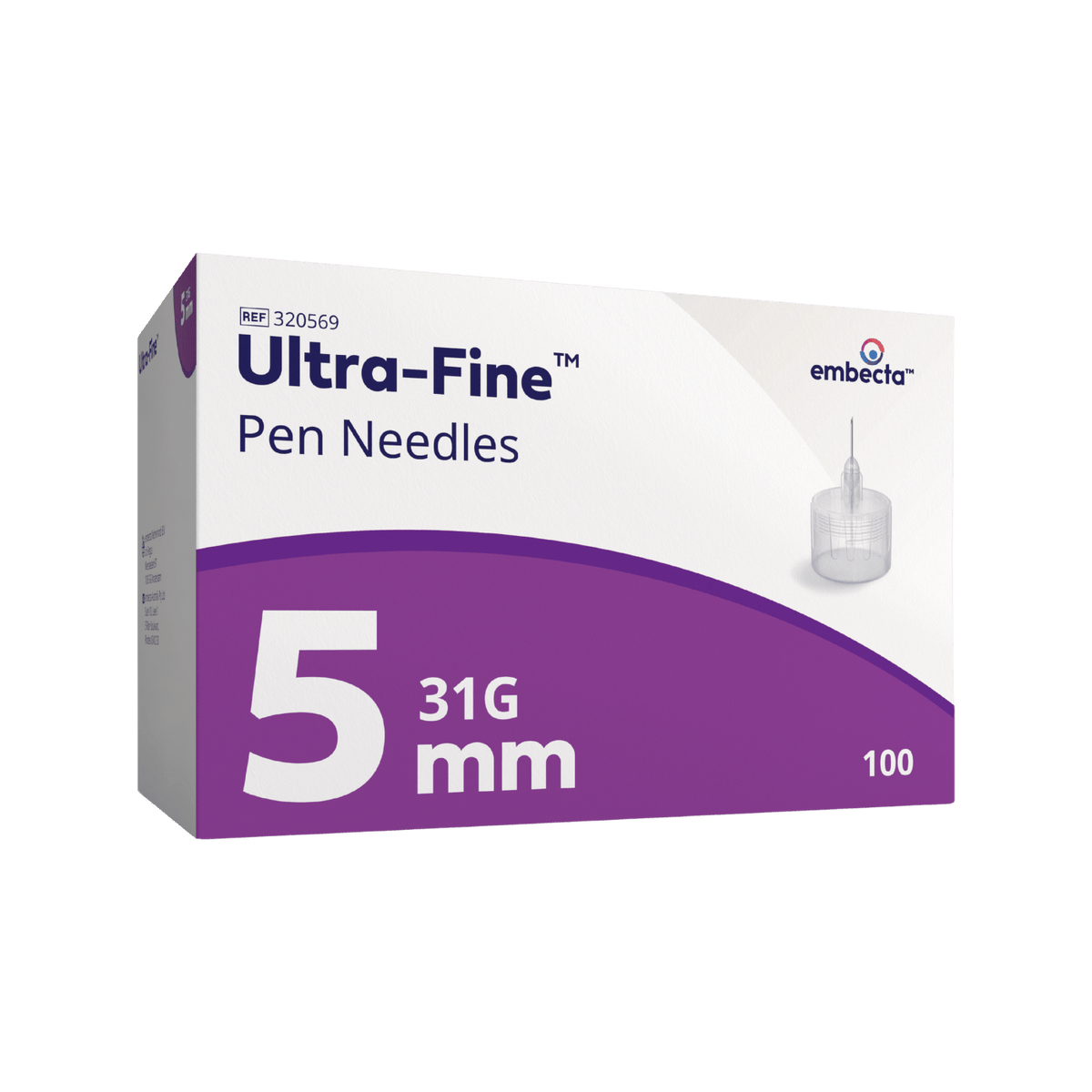 embecta Ultra-Fine Pen Needle 31G 5mm 100pk
