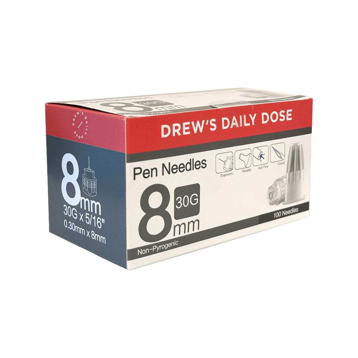 Drew's Daily Dose Pen Needles 100pk