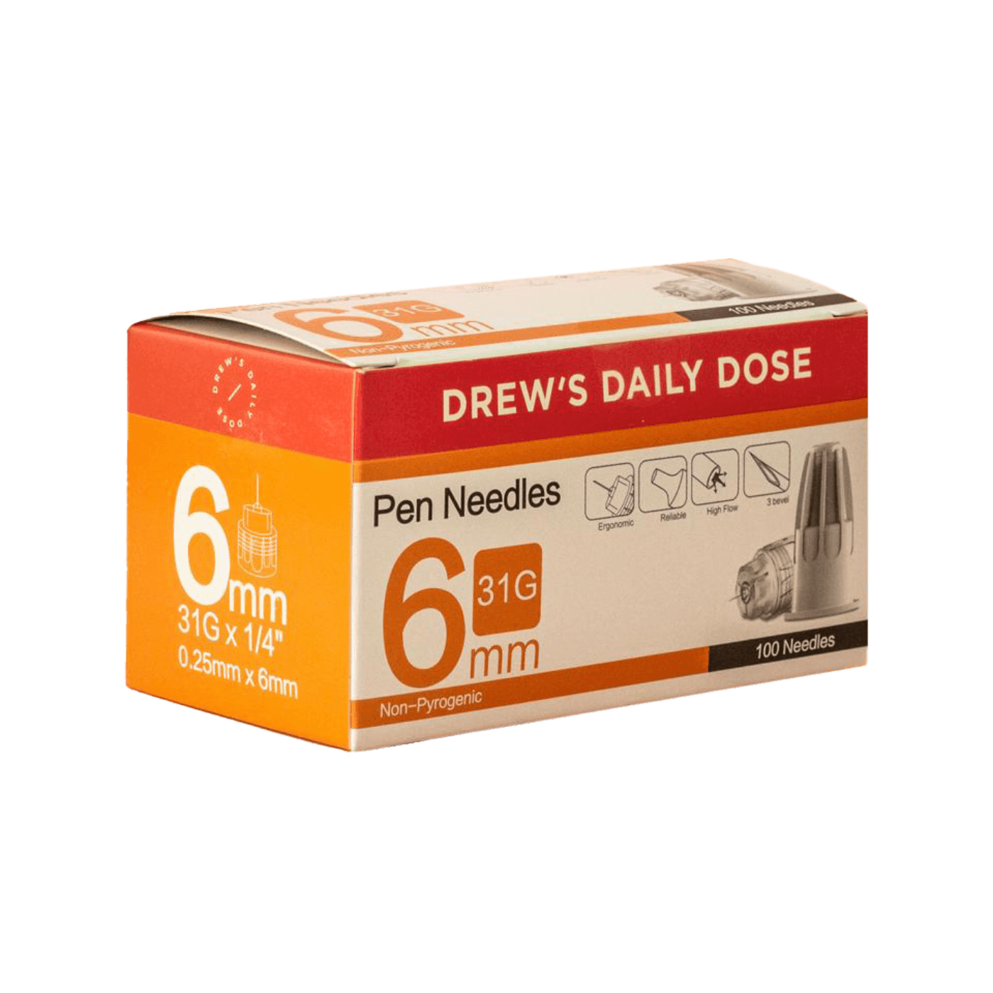 Drew's Daily Dose Pen Needles 100pk