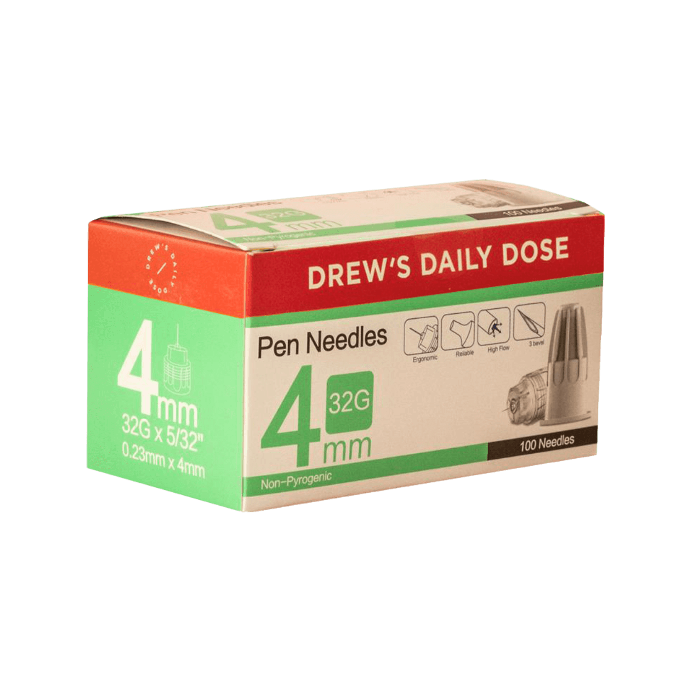 Drew's Daily Dose Pen Needles 100pk