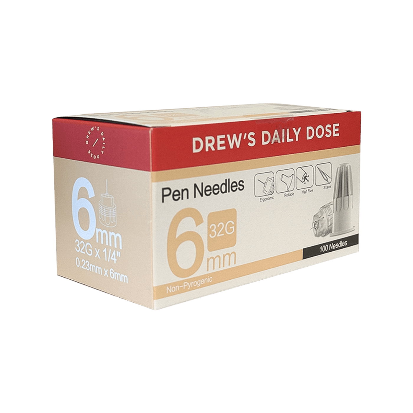 Drew's Daily Dose Pen Needles 100pk