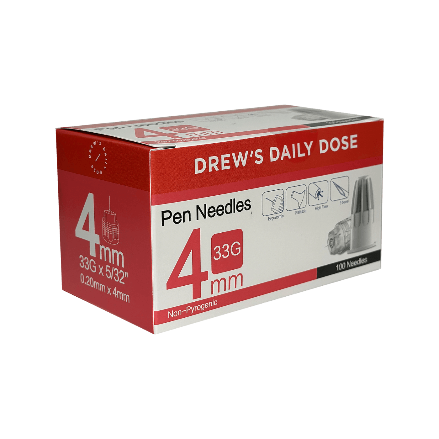 Drew's Daily Dose Pen Needles 100pk
