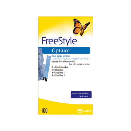 FreeStyle Optium Blood Glucose Test Strips 100pk