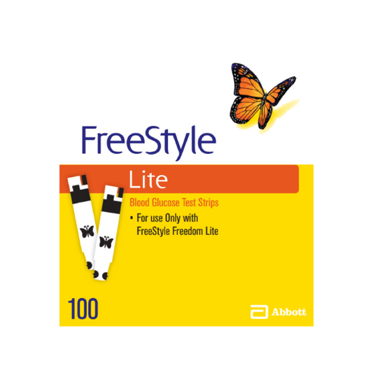 FreeStyle Lite Blood Glucose Test Strips 100pk