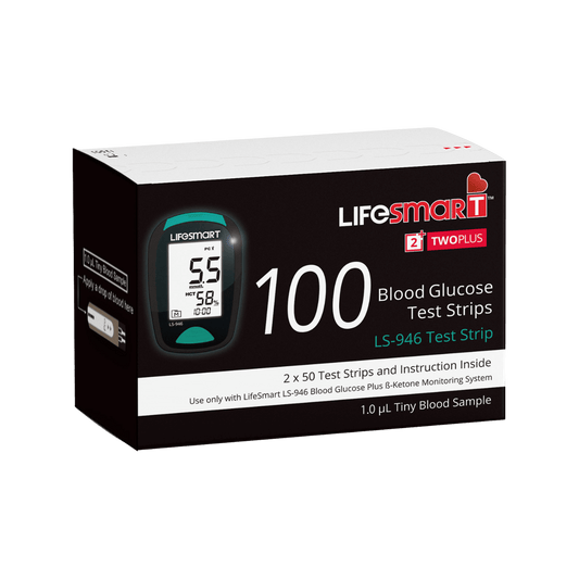 LifeSmart 2TwoPlus Blood Glucose Test Strips 100pk