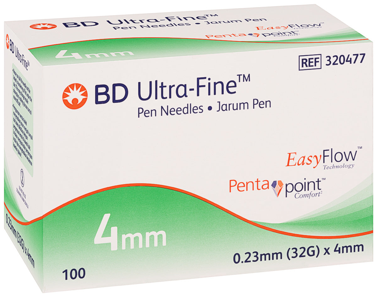BD Ultra Fine Nano 4mm x 32G Pen Needles - CTC Health