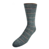 Men's Striped Comfortable Merino Socks Grey