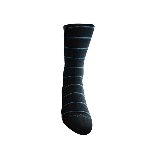 Men's Striped Comfortable Merino Socks Black