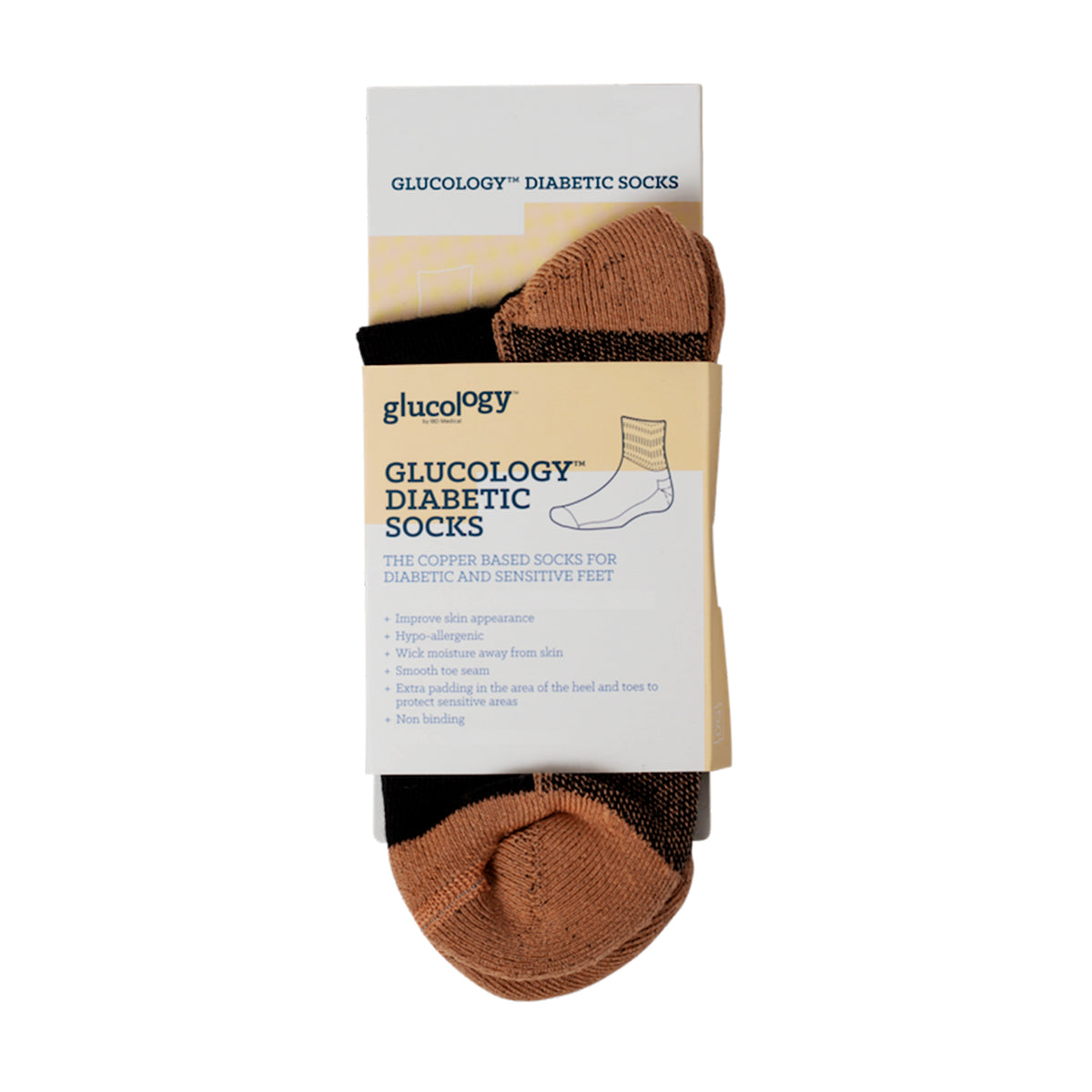 Glucology Copper Classic Socks Black