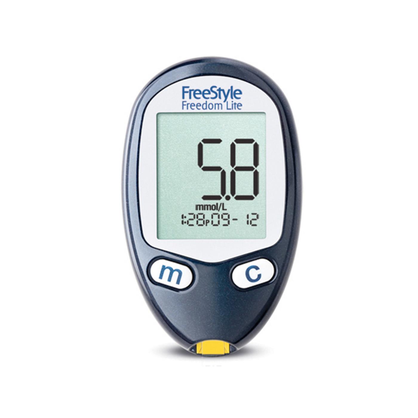 The FreeStyle Freedom Lite Blood Glucose Monitor|The FreeStyle Freedom Lite Blood Glucose Monitor Box