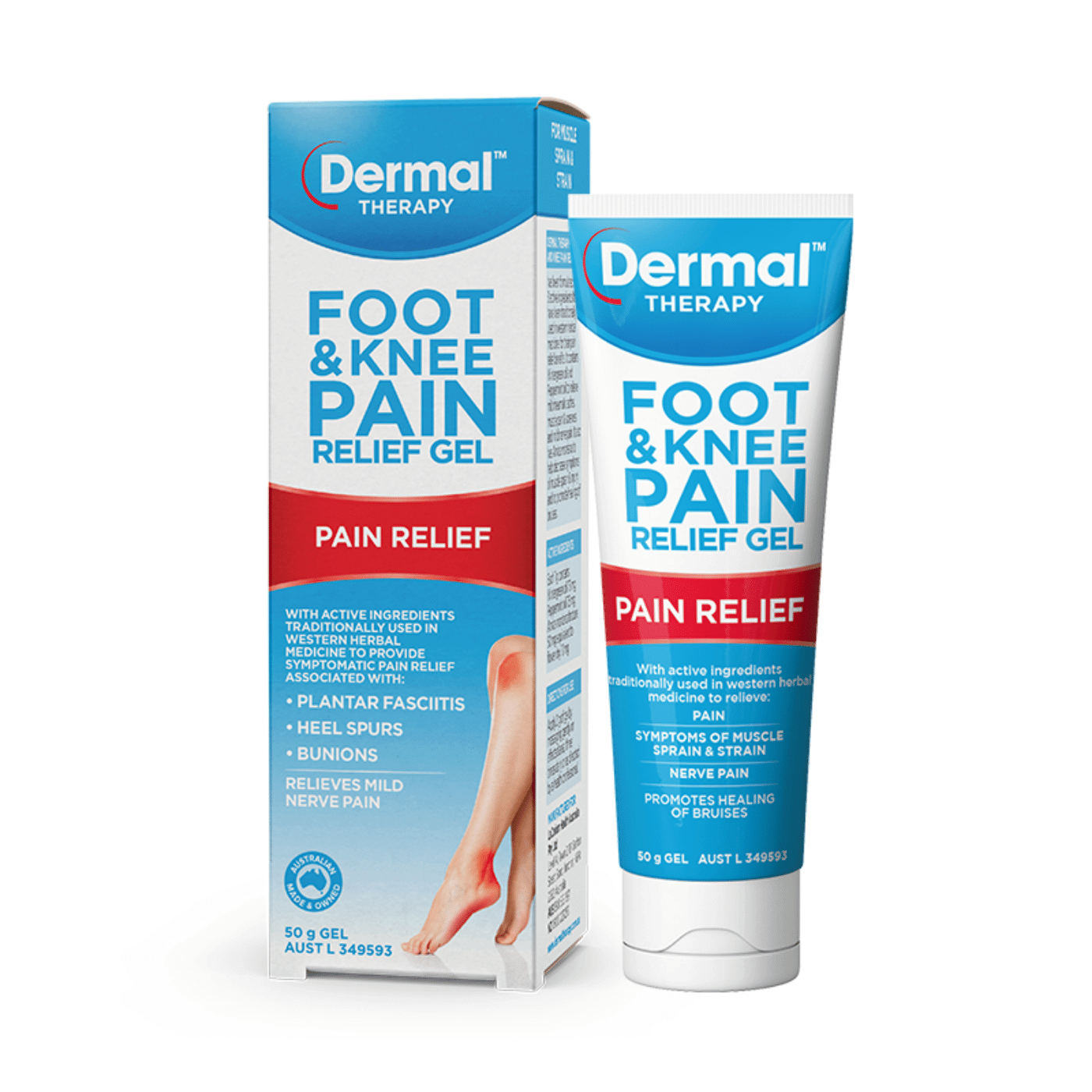 Dermal Therapy Foot and Knee Pain Relief Gel