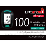 LifeSmart 2TwoPlus Blood Glucose Test Strips 100pk