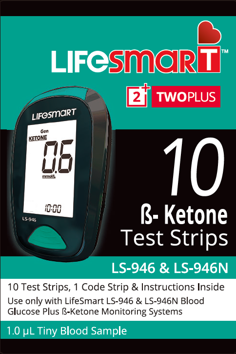 LifeSmart 2TwoPlus Ketone Test Strips 10pk