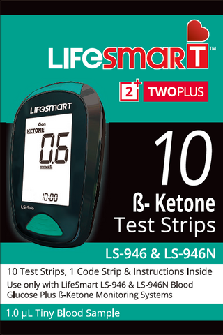 LifeSmart 2TwoPlus Ketone Test Strips 10pk